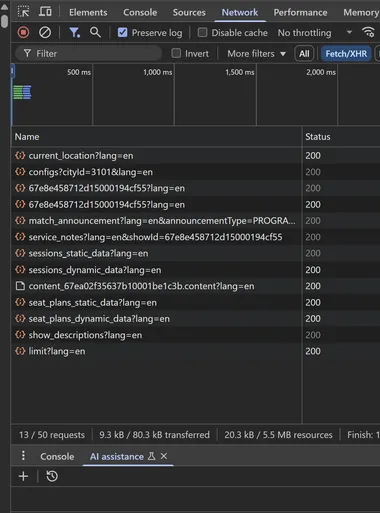 Network Tab